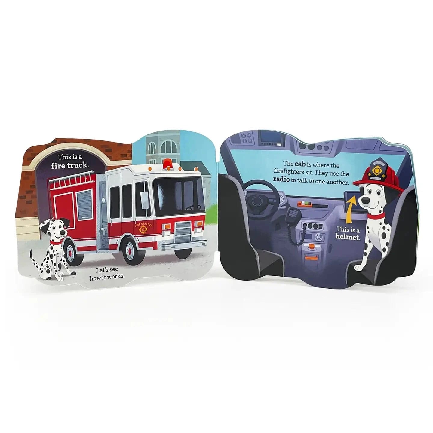 How Fire Trucks Work Shaped Board Book Cottage Door Press Lil Tulips