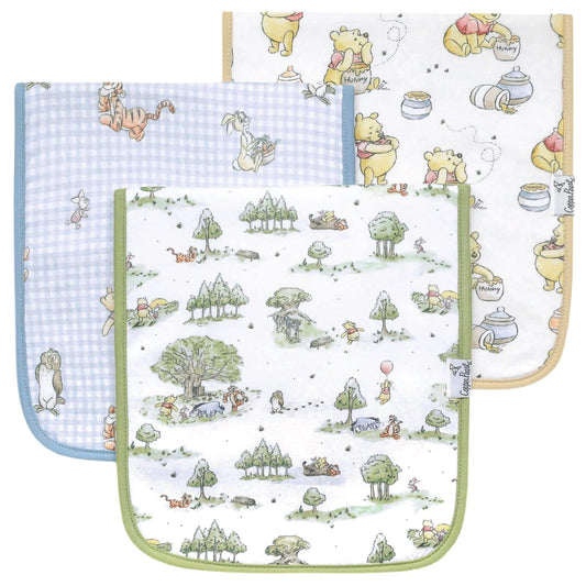 Hundred Acre Wood Burp Cloth Set (3-Pack) Copper Pearl Lil Tulips