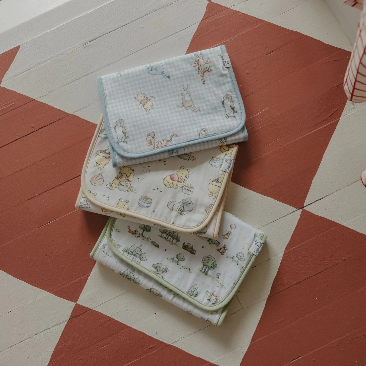 Hundred Acre Wood Burp Cloth Set (3-Pack) Copper Pearl Lil Tulips