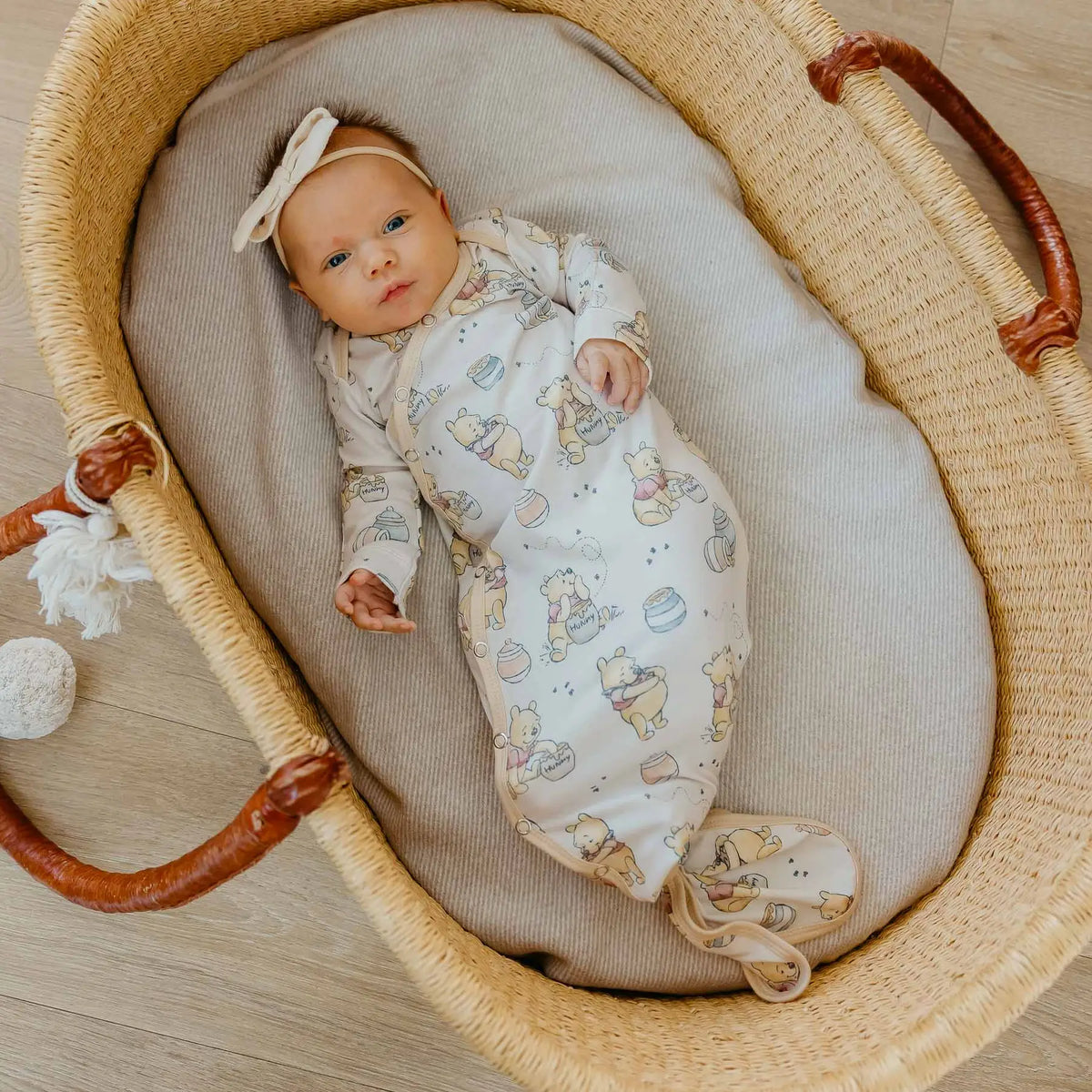 Hunny Newborn Knotted Gown Copper Pearl Lil Tulips