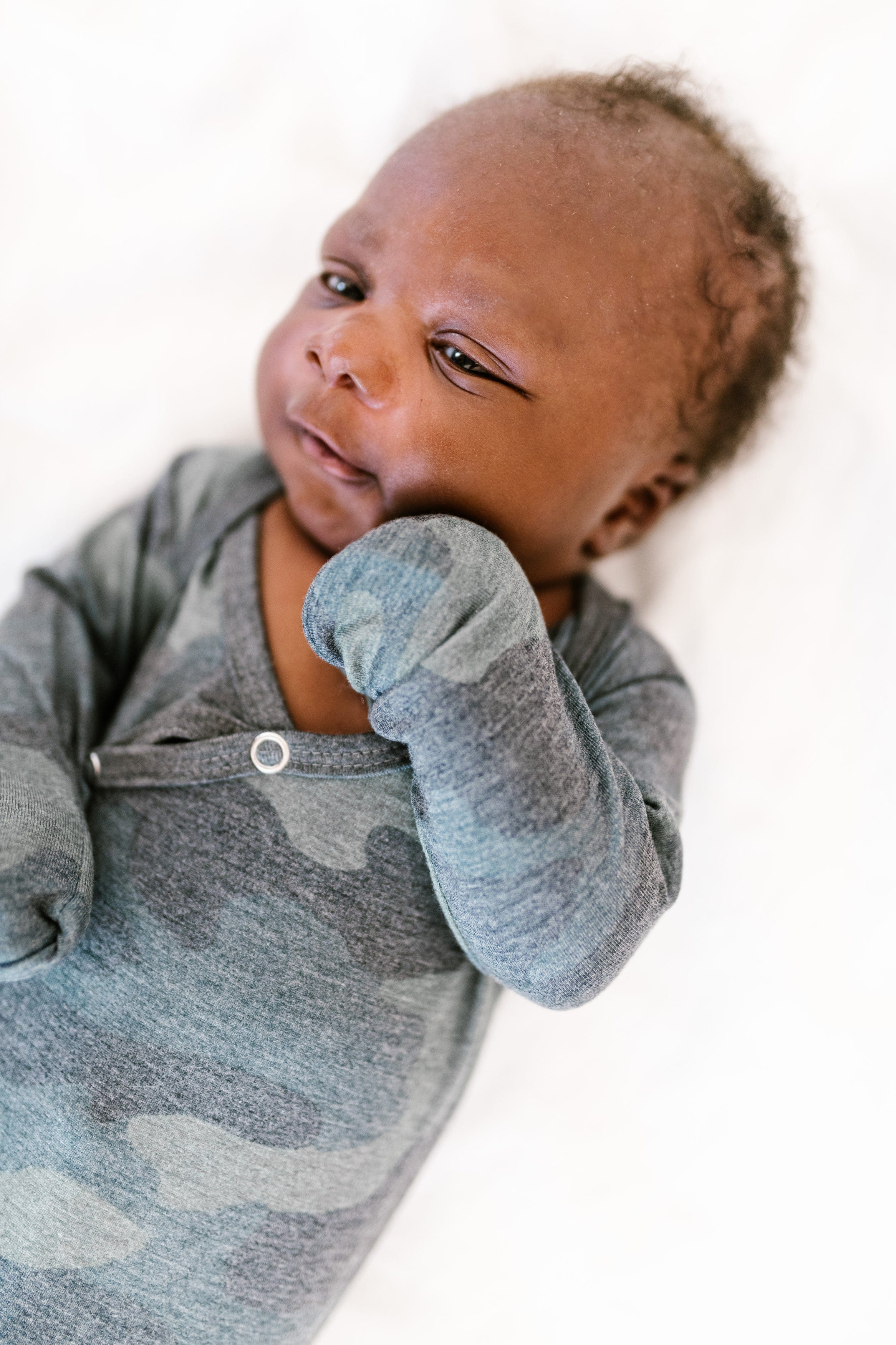 Hunter Newborn Knotted Gown Copper Pearl Lil Tulips