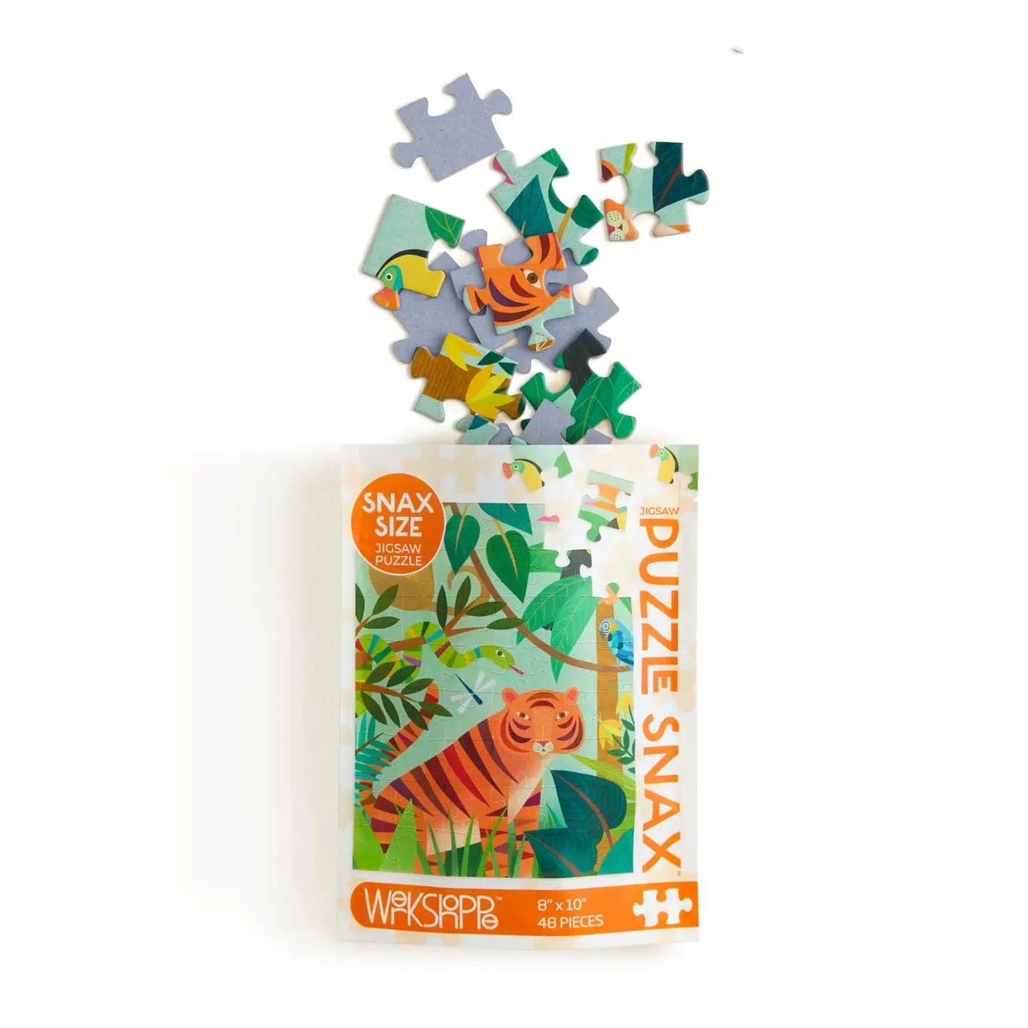 In the Jungle 48 Piece Kids Puzzle Snax WerkShoppe Lil Tulips