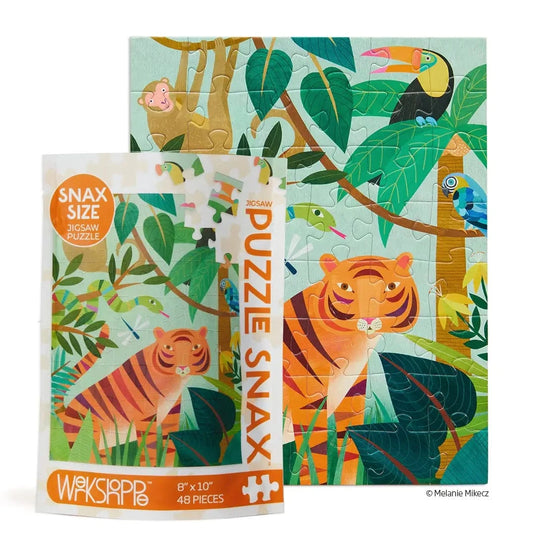 In the Jungle 48 Piece Kids Puzzle Snax WerkShoppe Lil Tulips
