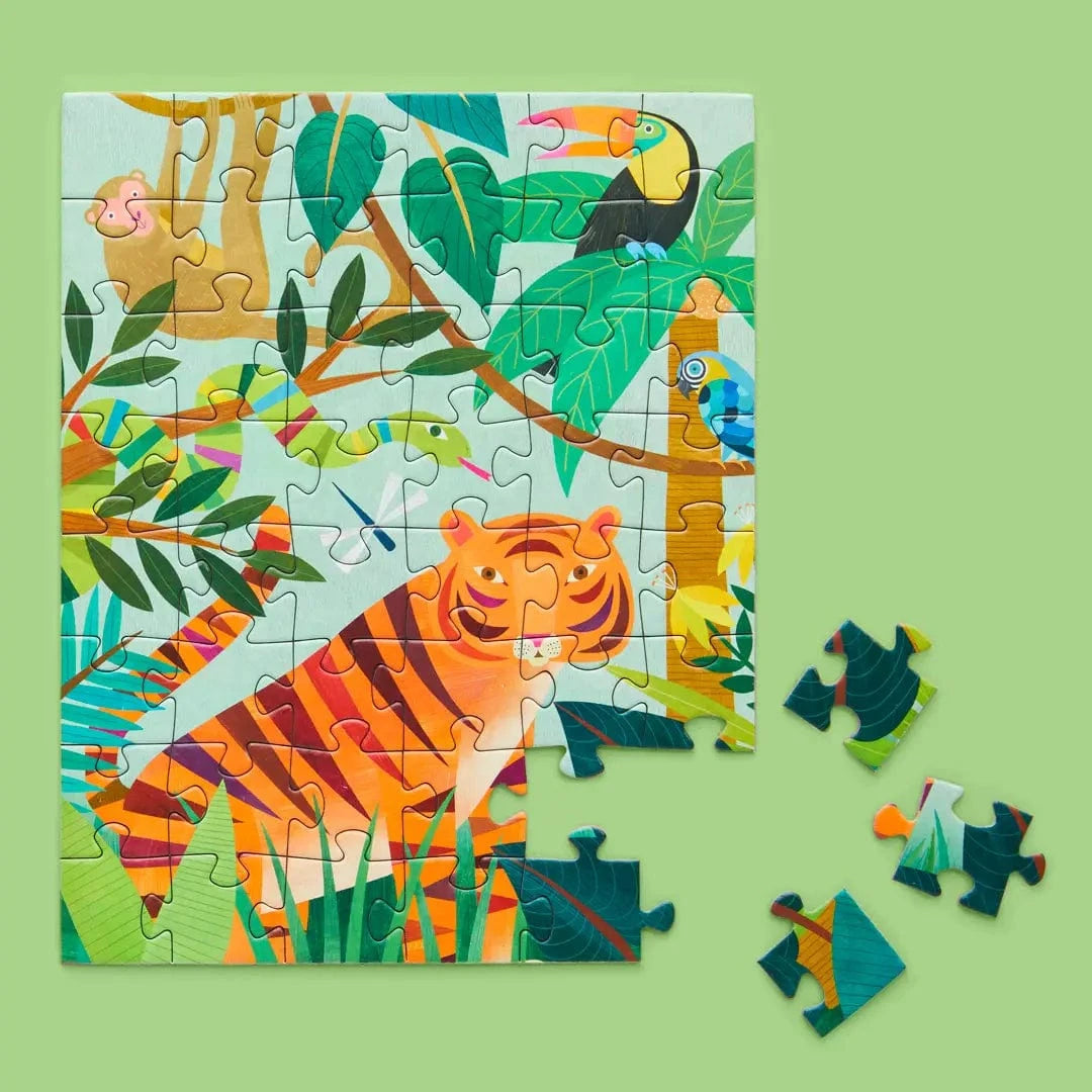 In the Jungle 48 Piece Kids Puzzle Snax WerkShoppe Lil Tulips