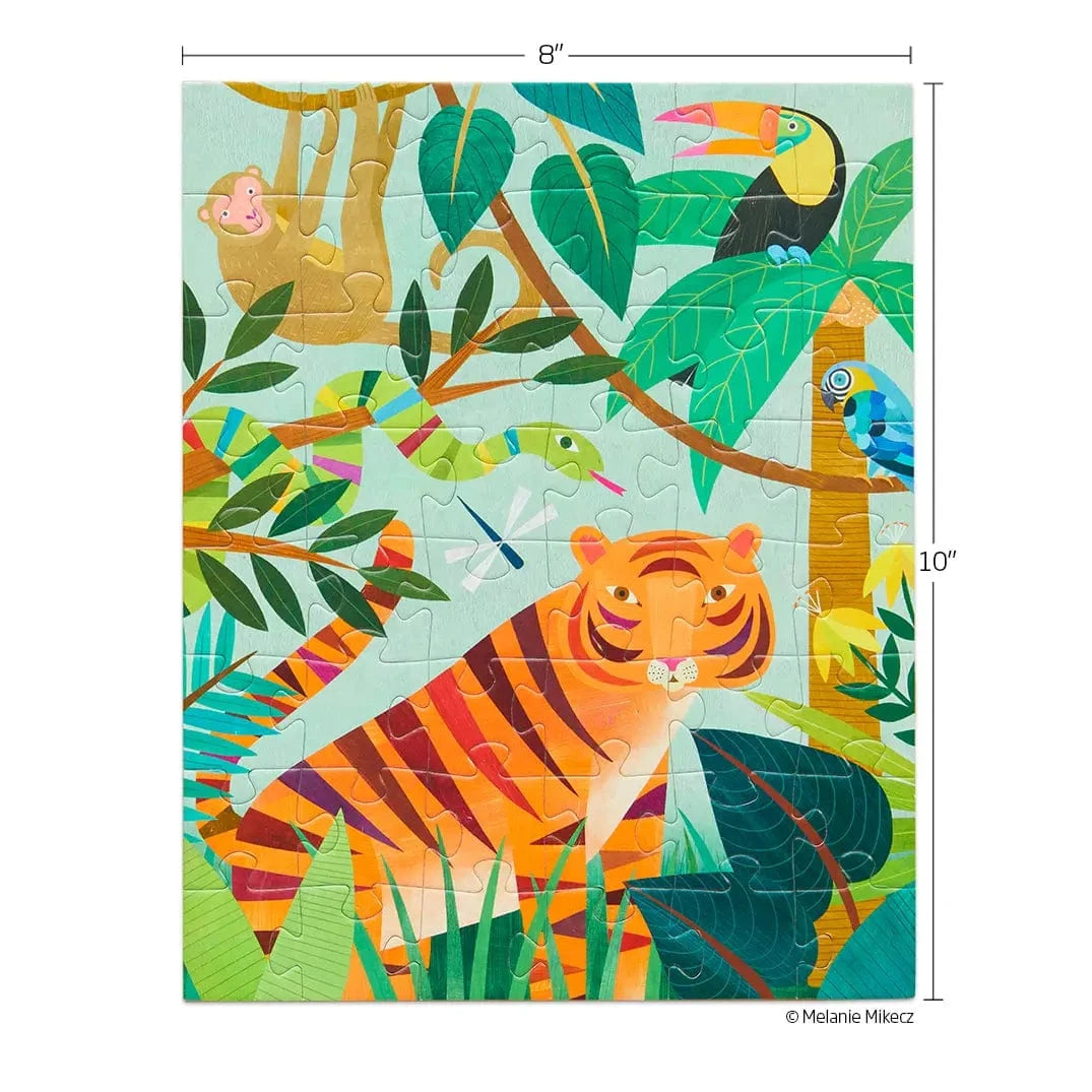 In the Jungle 48 Piece Kids Puzzle Snax WerkShoppe Lil Tulips