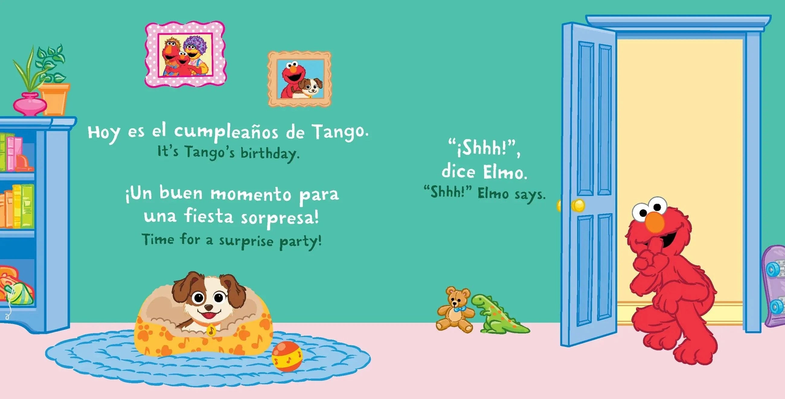 Indestructibles: Sesame Street: Bilingual English/Spanish Elmo ¡Sorpresa! Indestructibles Lil Tulips