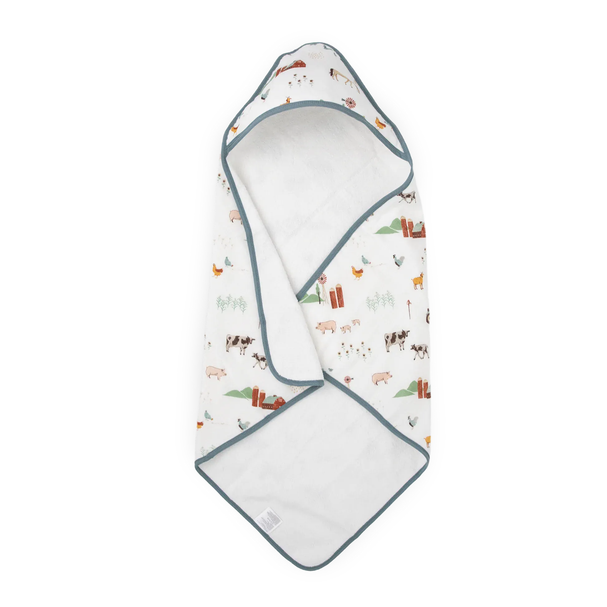 Infant Hooded Towel - Farmyard Little Unicorn Lil Tulips