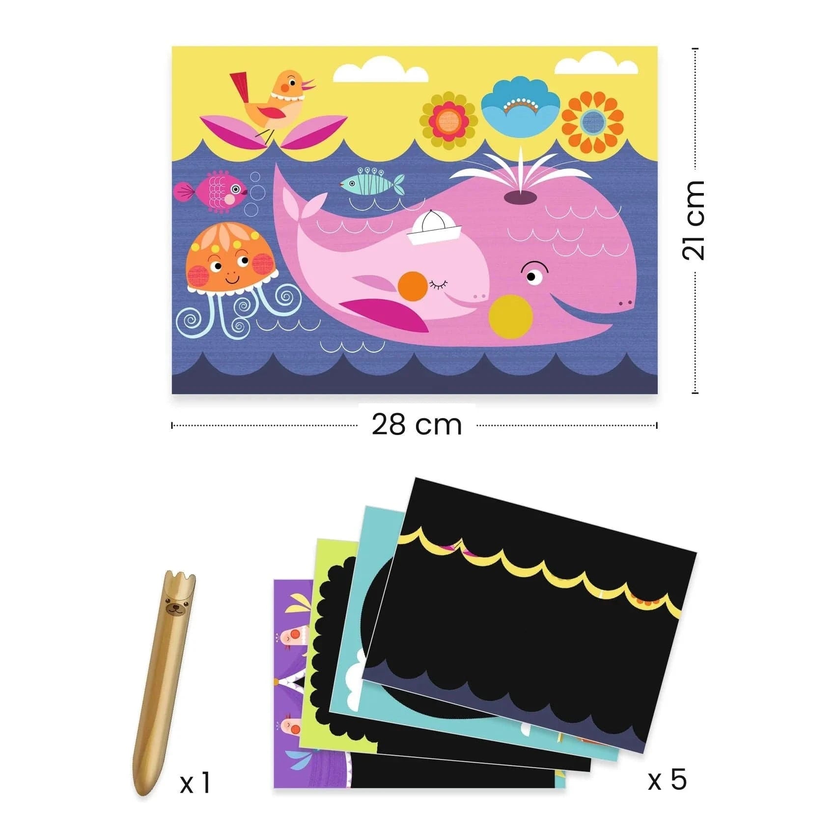 It is Fun to Discover Scratch Cards Activity Djeco Lil Tulips
