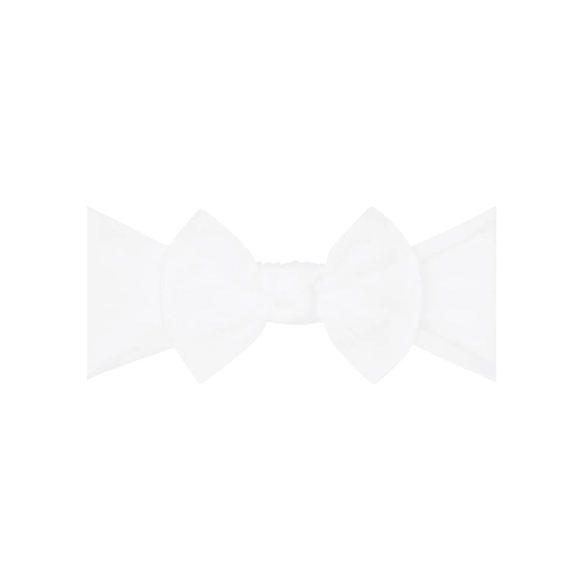 Itty Bitty Knot - White Baby Bling Bows Lil Tulips