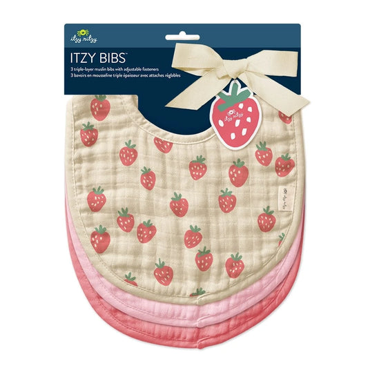 Itzy Bibs™ - Strawberries + Cream Itzy Ritzy Lil Tulips