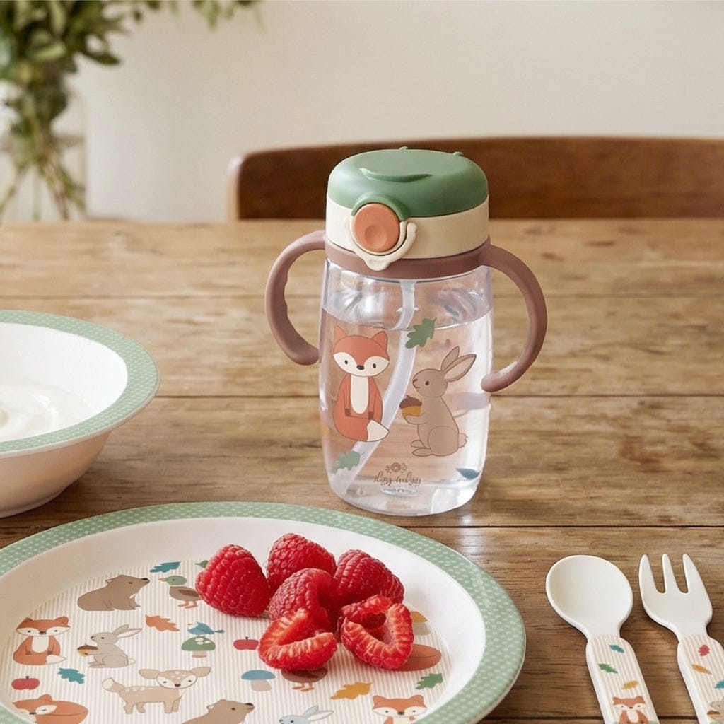 Itzy Sips Straw Cup – Woodland Itzy Ritzy Lil Tulips