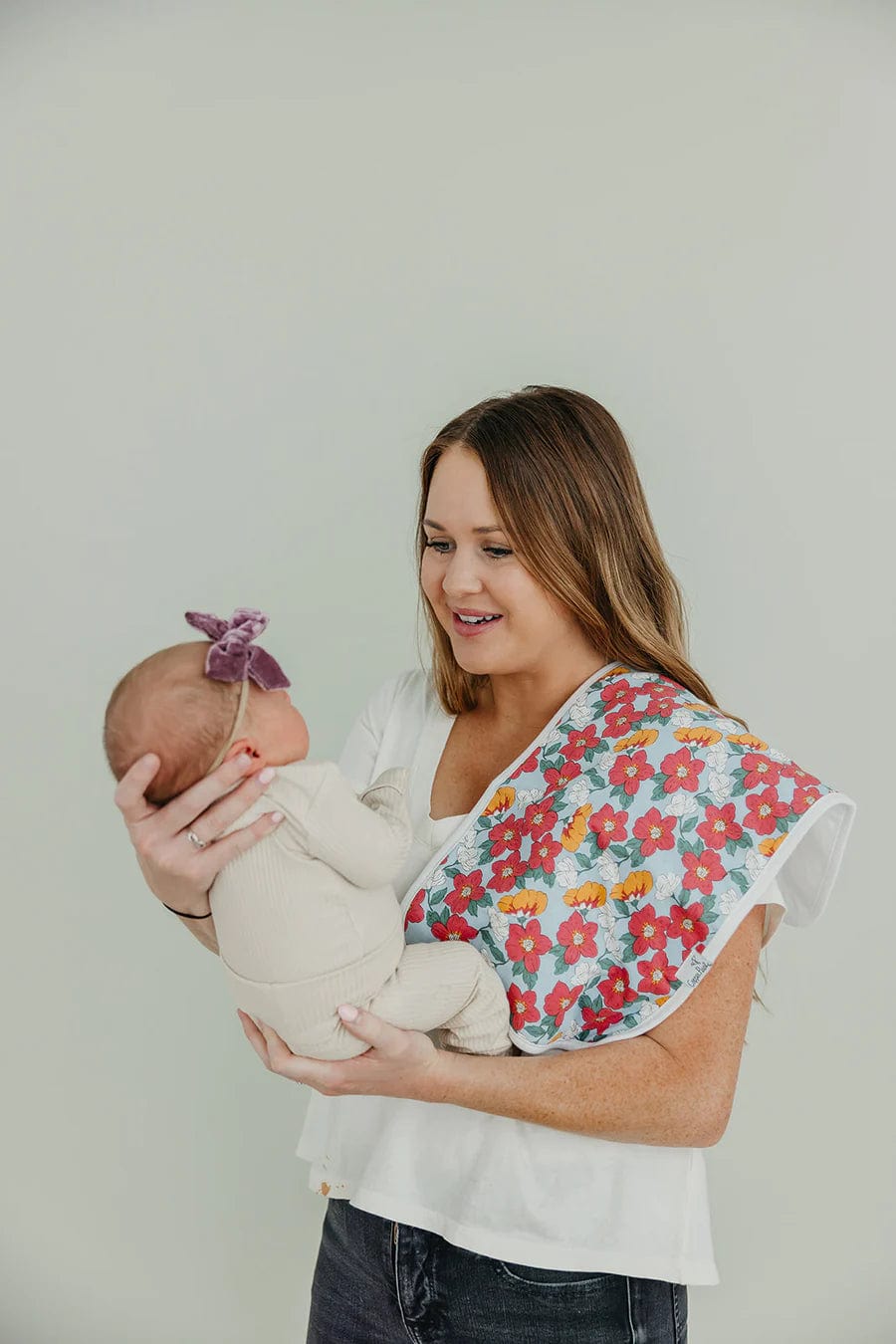 Ivy Burp Cloth Set Copper Pearl Lil Tulips