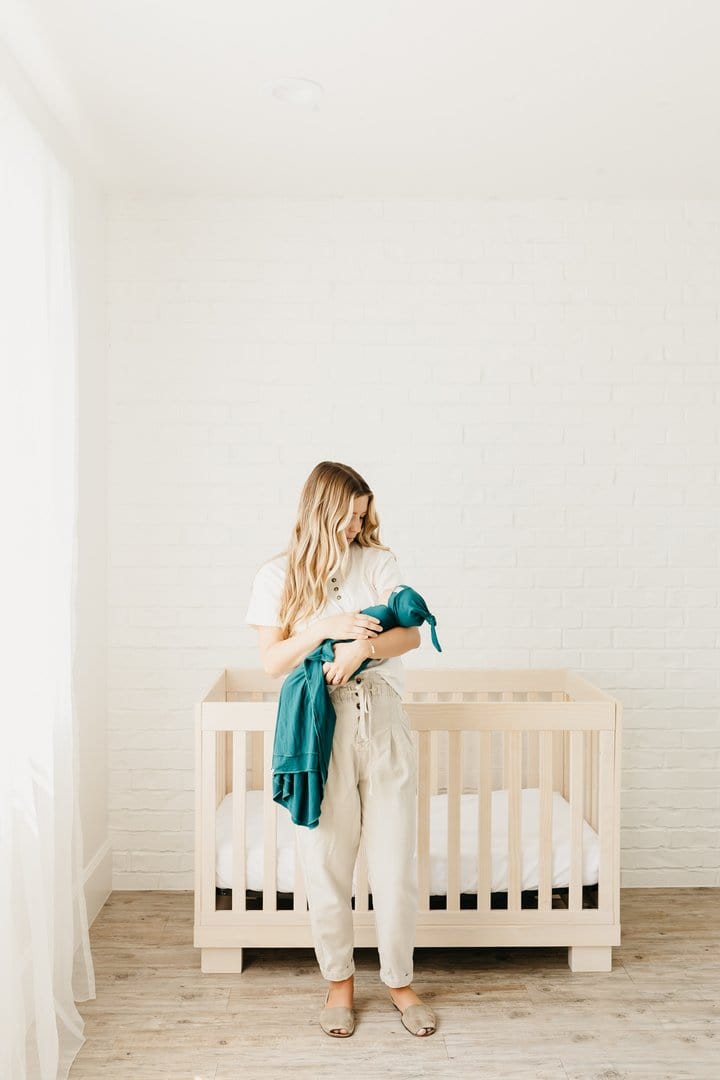 Jaspar Knit Swaddle Blanket Copper Pearl Lil Tulips
