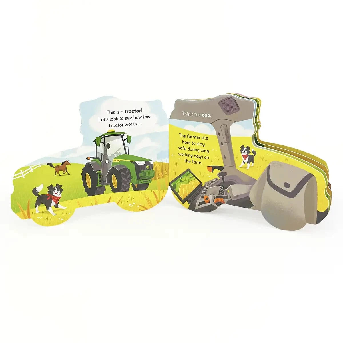 John Deere Kids: How Tractors Work Shaped Board Book Cottage Door Press Lil Tulips