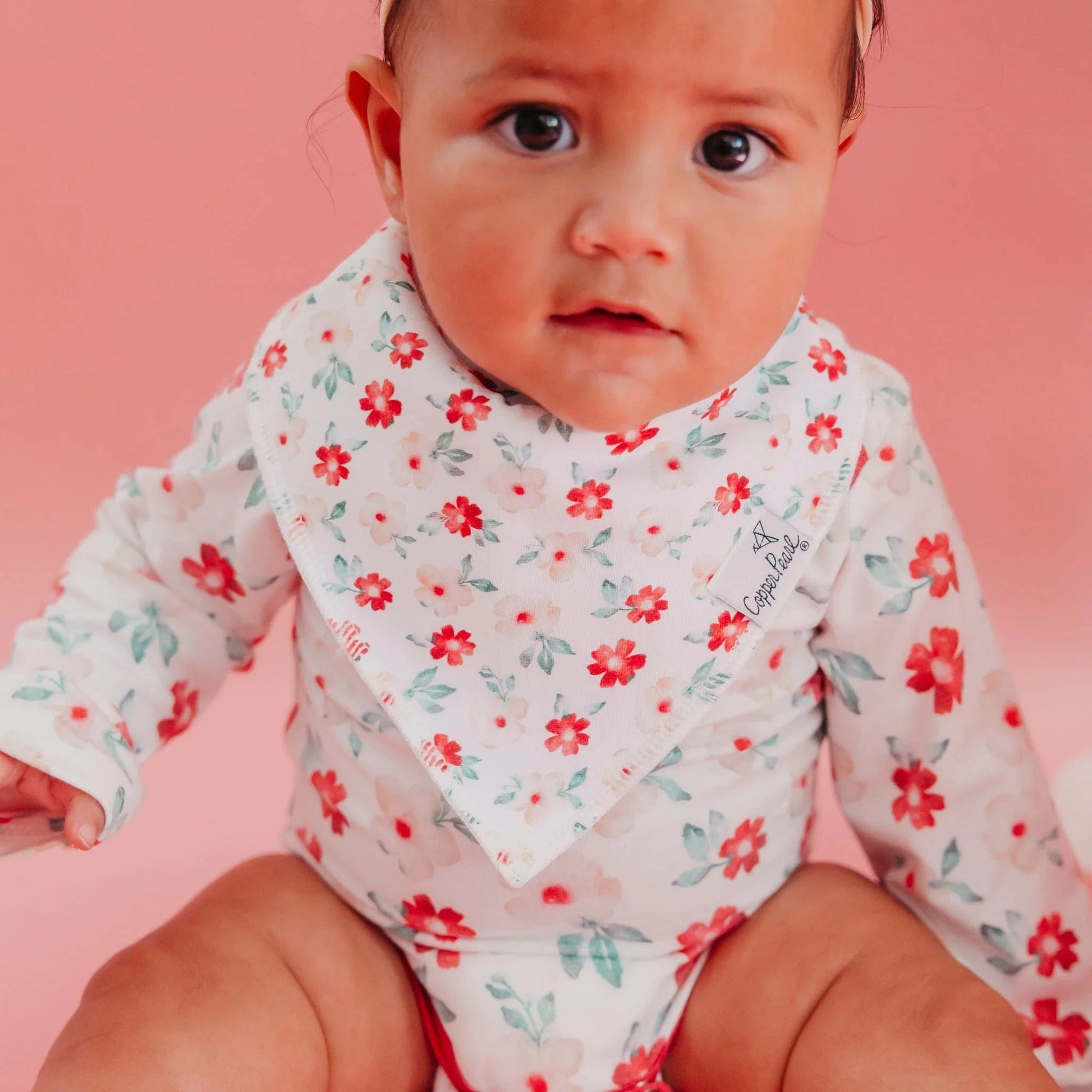 Juliet Baby Bandana Bibs Copper Pearl Lil Tulips
