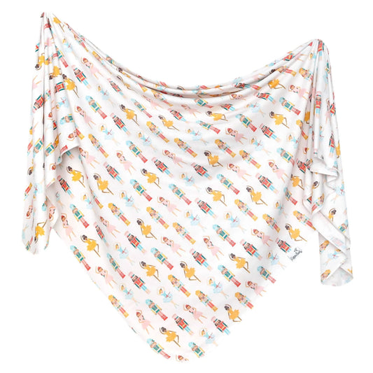 Juliet Knit Swaddle Blanket Copper Pearl Lil Tulips