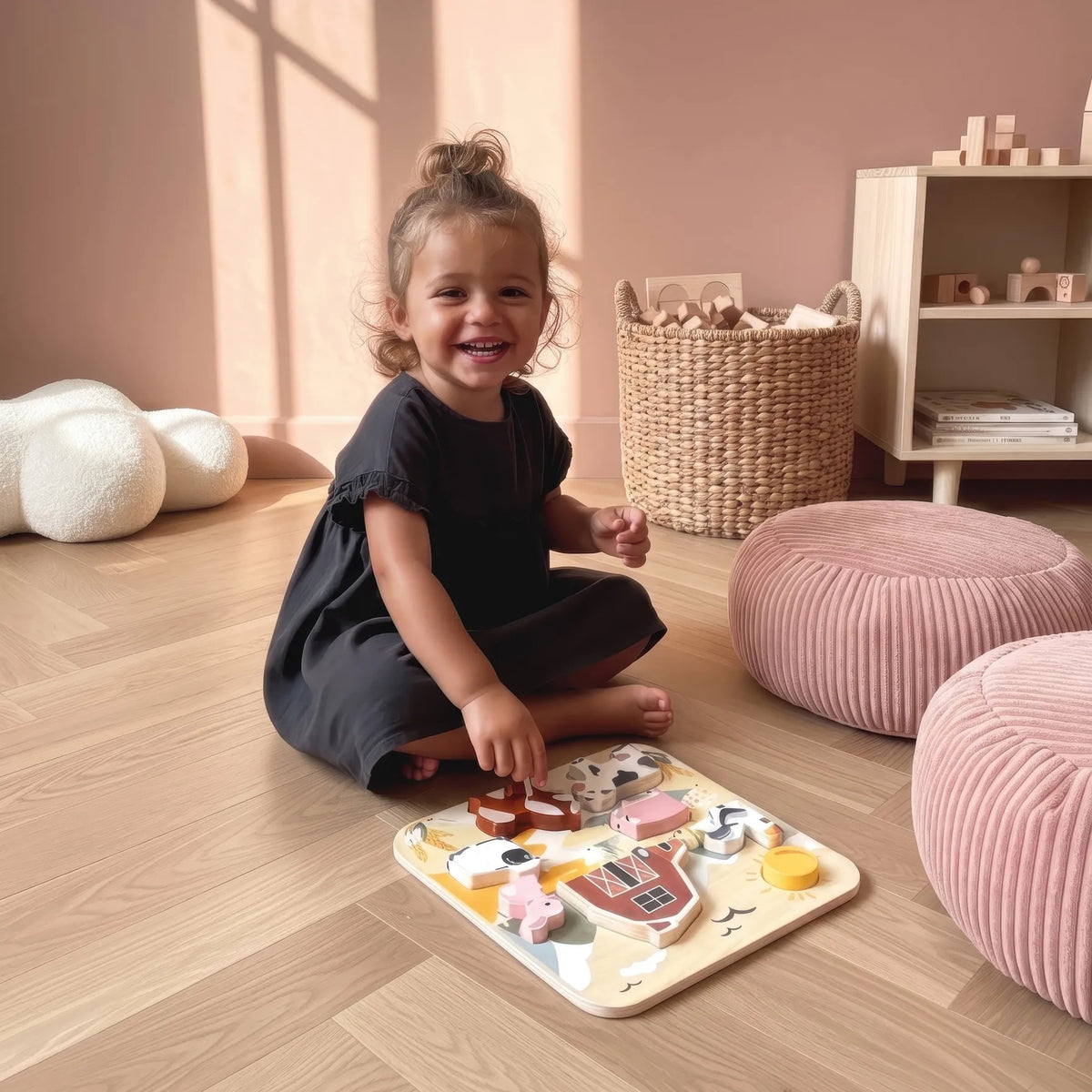 Jumbo Farm Chunky Puzzle Speedy Monkey Lil Tulips