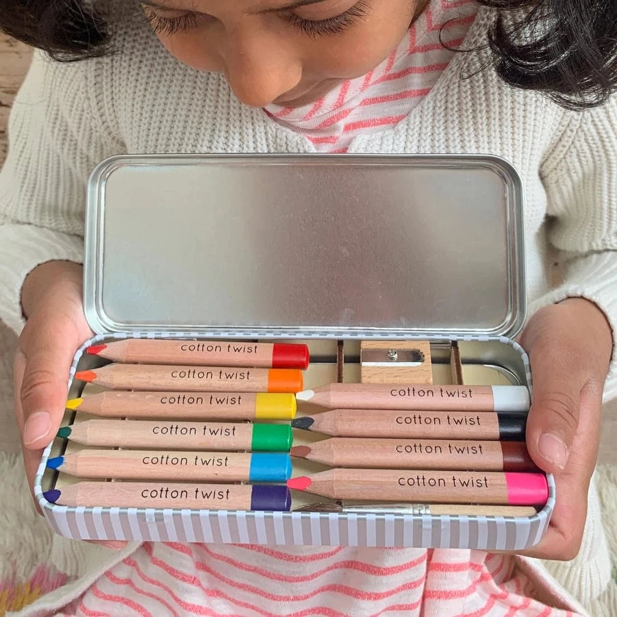 Jumbo Watercolour Pencils Tin Cotton Twist Lil Tulips