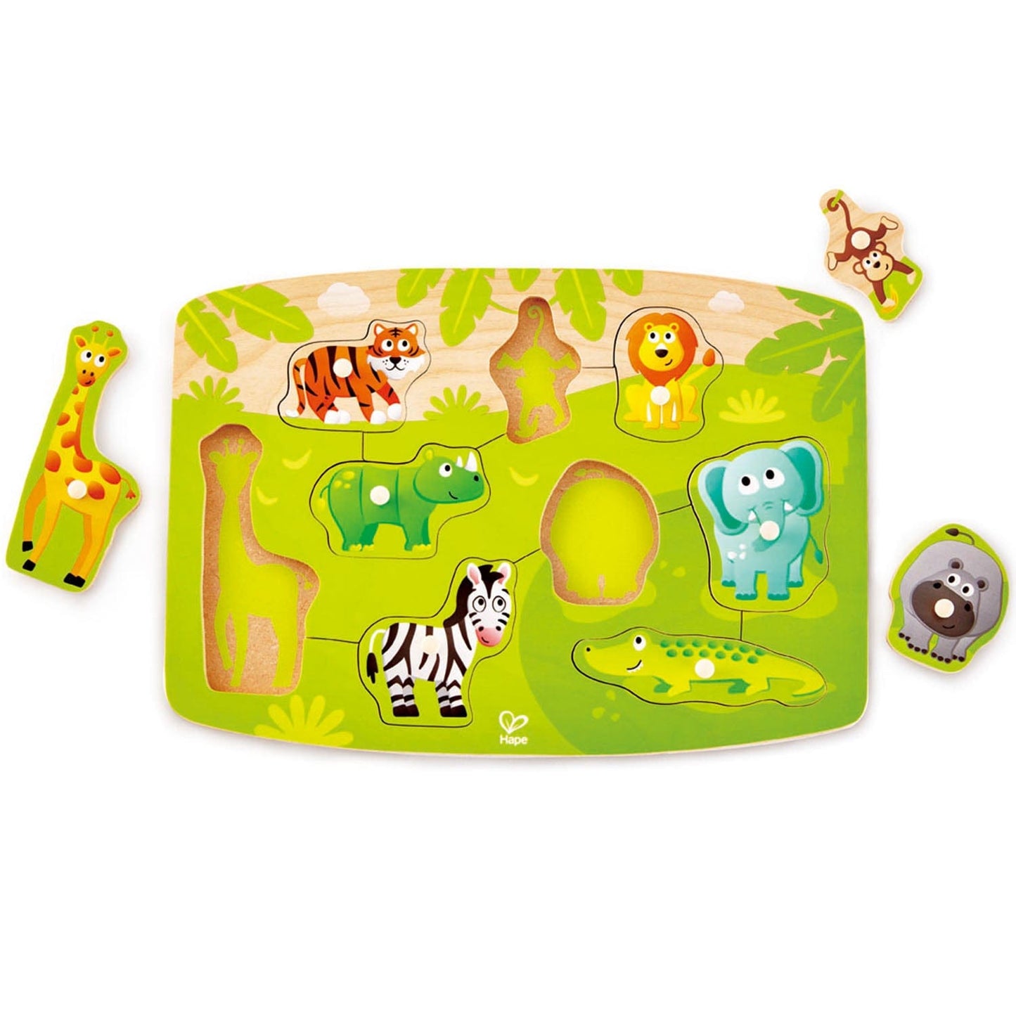 Jungle Peg Puzzle Hape Lil Tulips