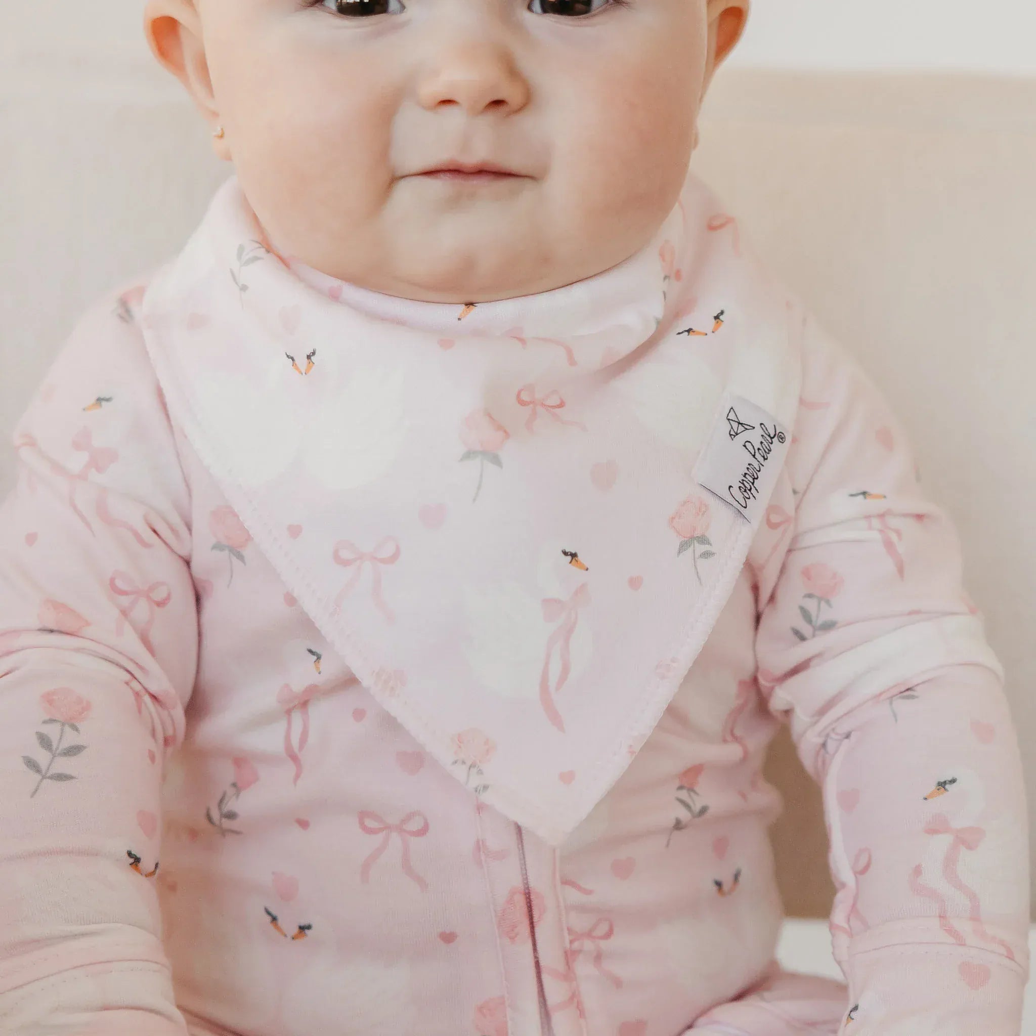 Katerina Bandana Bibs Copper Pearl Lil Tulips