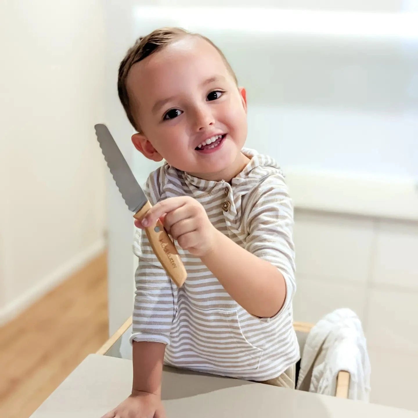 Kiddikutter Kid Safe Knife Special Wooden Edition Kiddikutter Lil Tulips