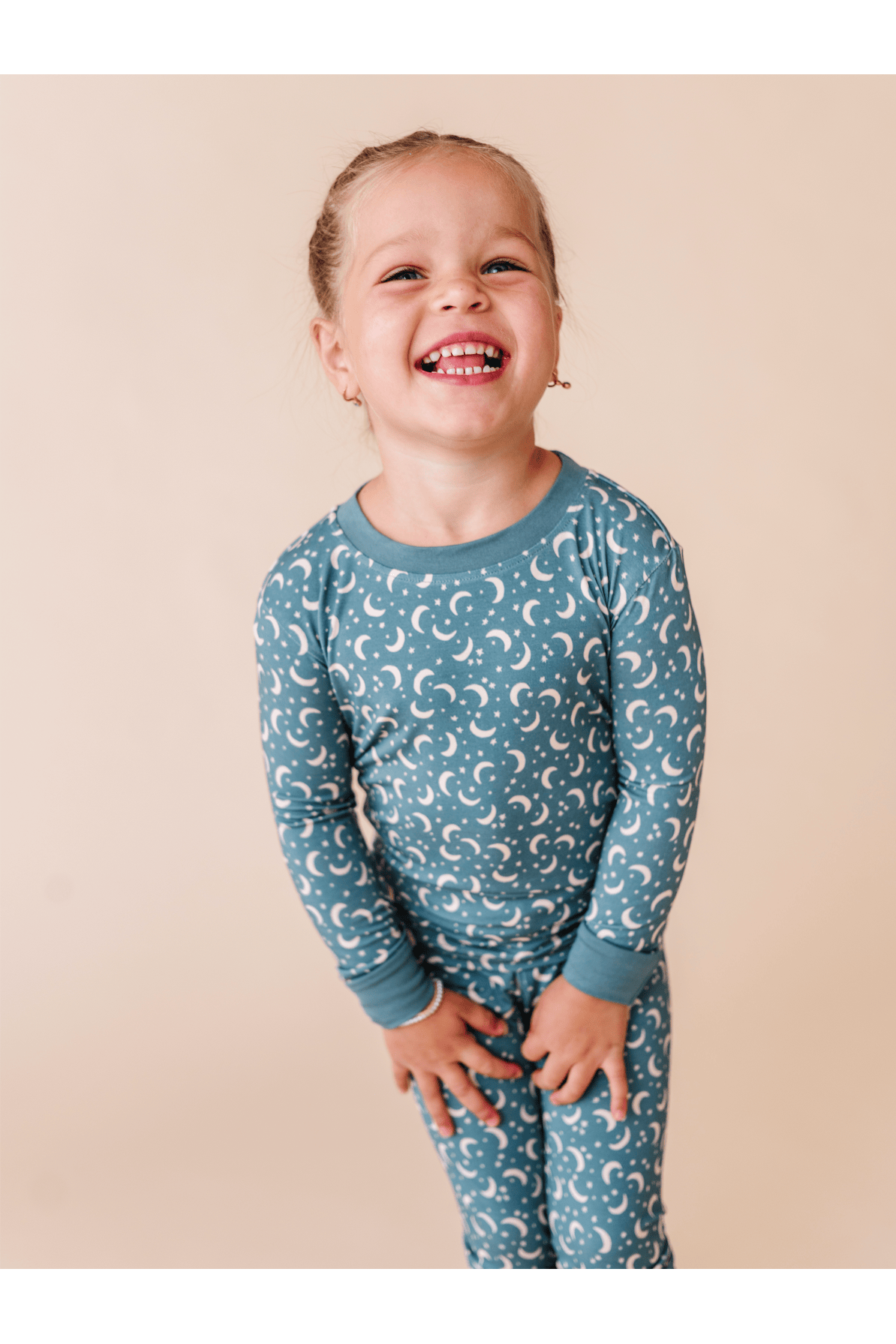 Kids Bamboo Pajamas - Love You To the Moon Bird & Bean Lil Tulips