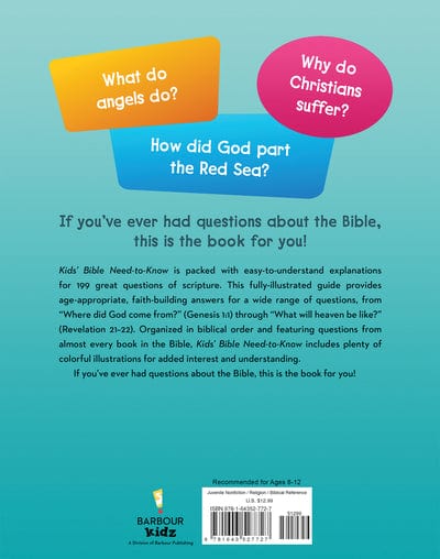 Kids' Bible Need-to-Know Barbour Publishing Lil Tulips