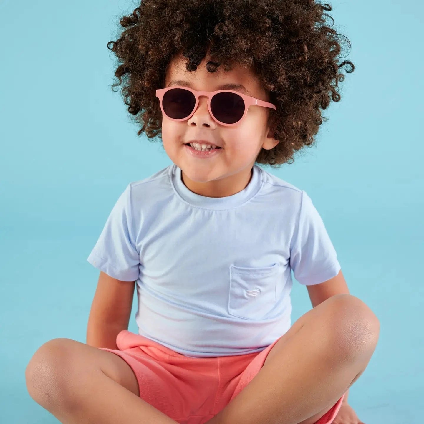 Kids Eco Collection: Keyhole Sunglasses in Seashell Pink Babiators Lil Tulips