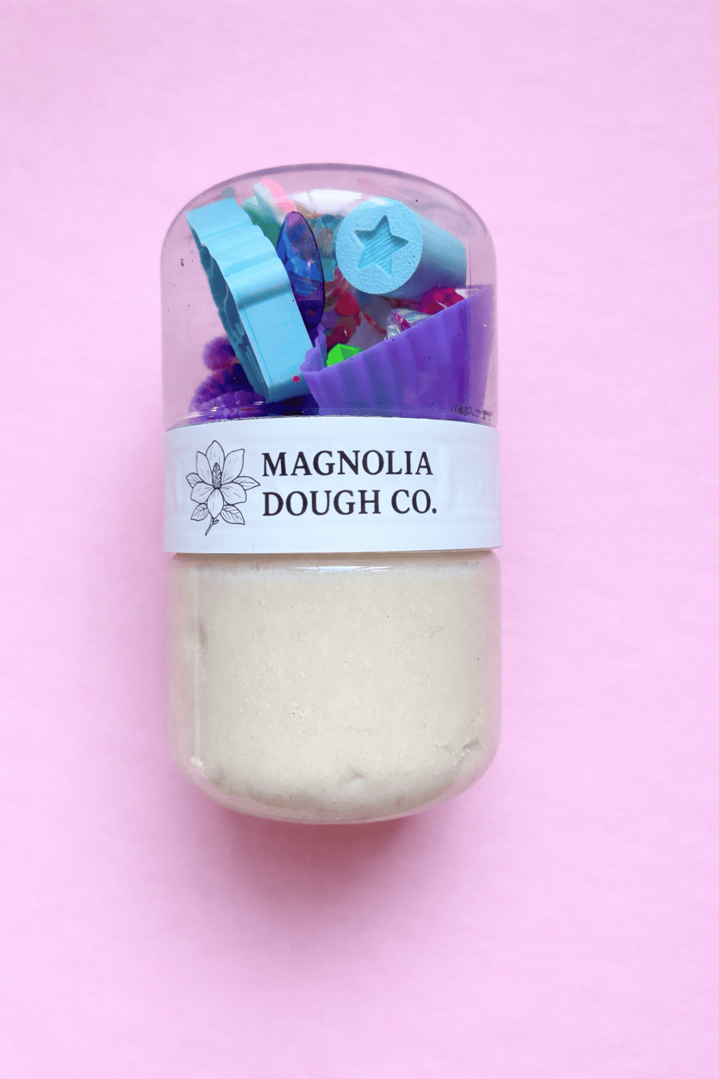 Kids Sensory Play Dough Jar - Baking Magnolia Dough Lil Tulips
