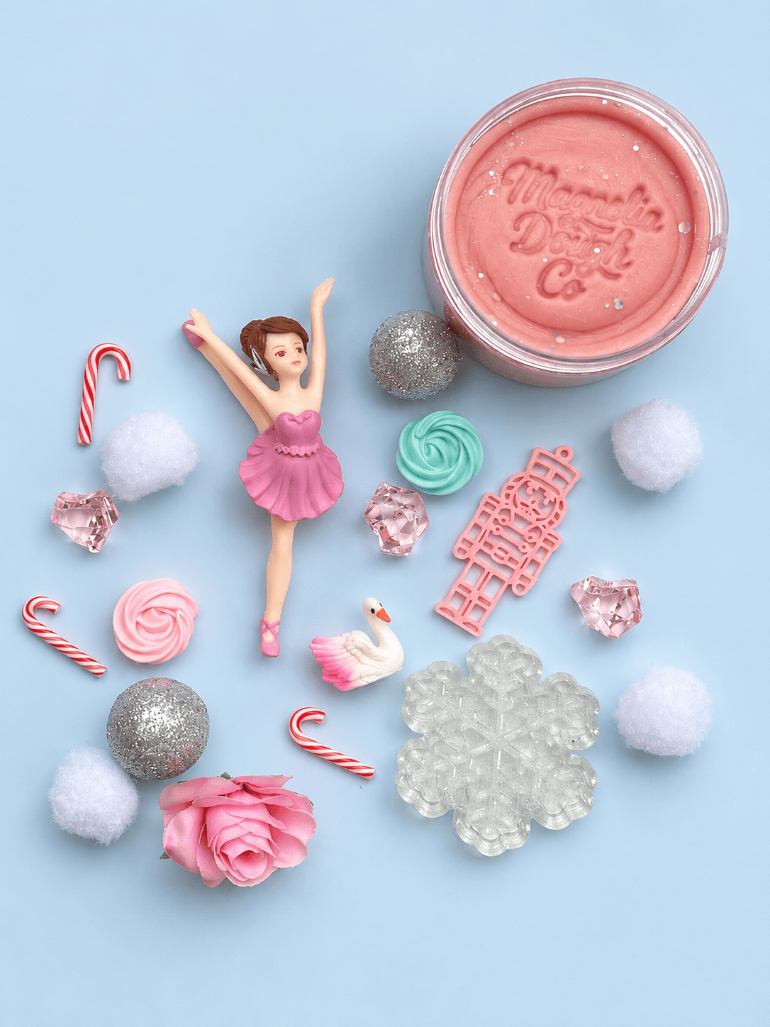 Kids Sensory Play Dough Jar - Ballerina Nutcracker Magnolia Dough Lil Tulips
