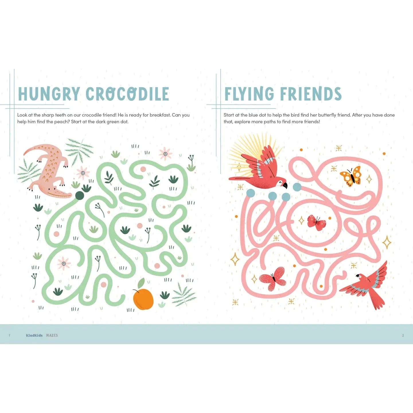 Kindkids Fun Mazes: Brain-Boosting Puzzles Schiffer Kids Books Lil Tulips