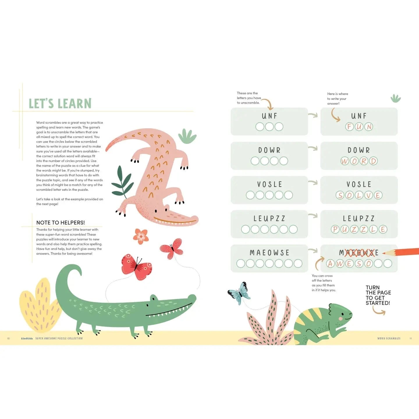 Kindkids Puzzle Games: Super Awesome Puzzle Collection Schiffer Kids Lil Tulips