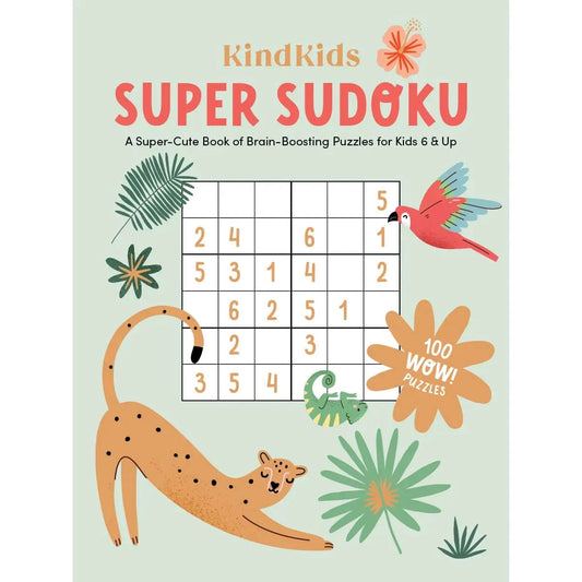 Kindkids Super Sudoku:Brain-Boosting Puzzles Schiffer Kids Books Lil Tulips