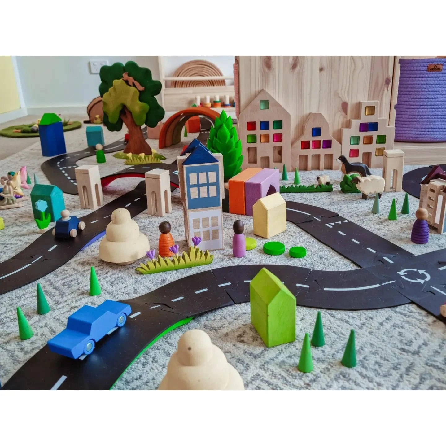 King of the Road - Extra Long Flexible Road Set - With Two Cars waytoplay Lil Tulips