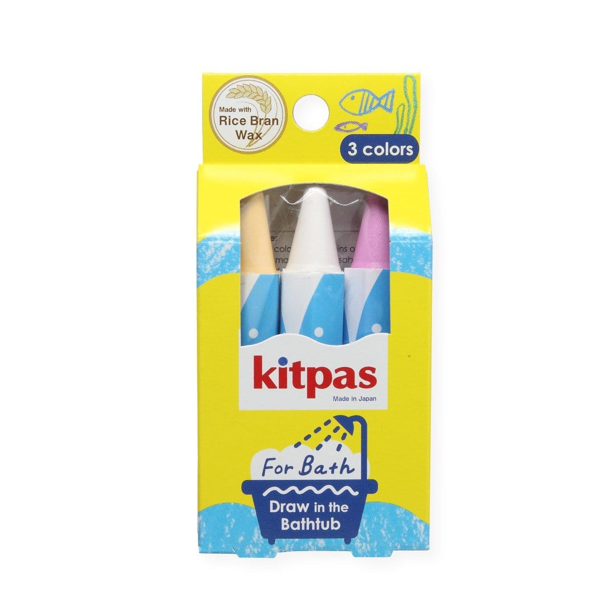 Kitpas Bath Crayons 3 Colors - Shell kitpas Lil Tulips