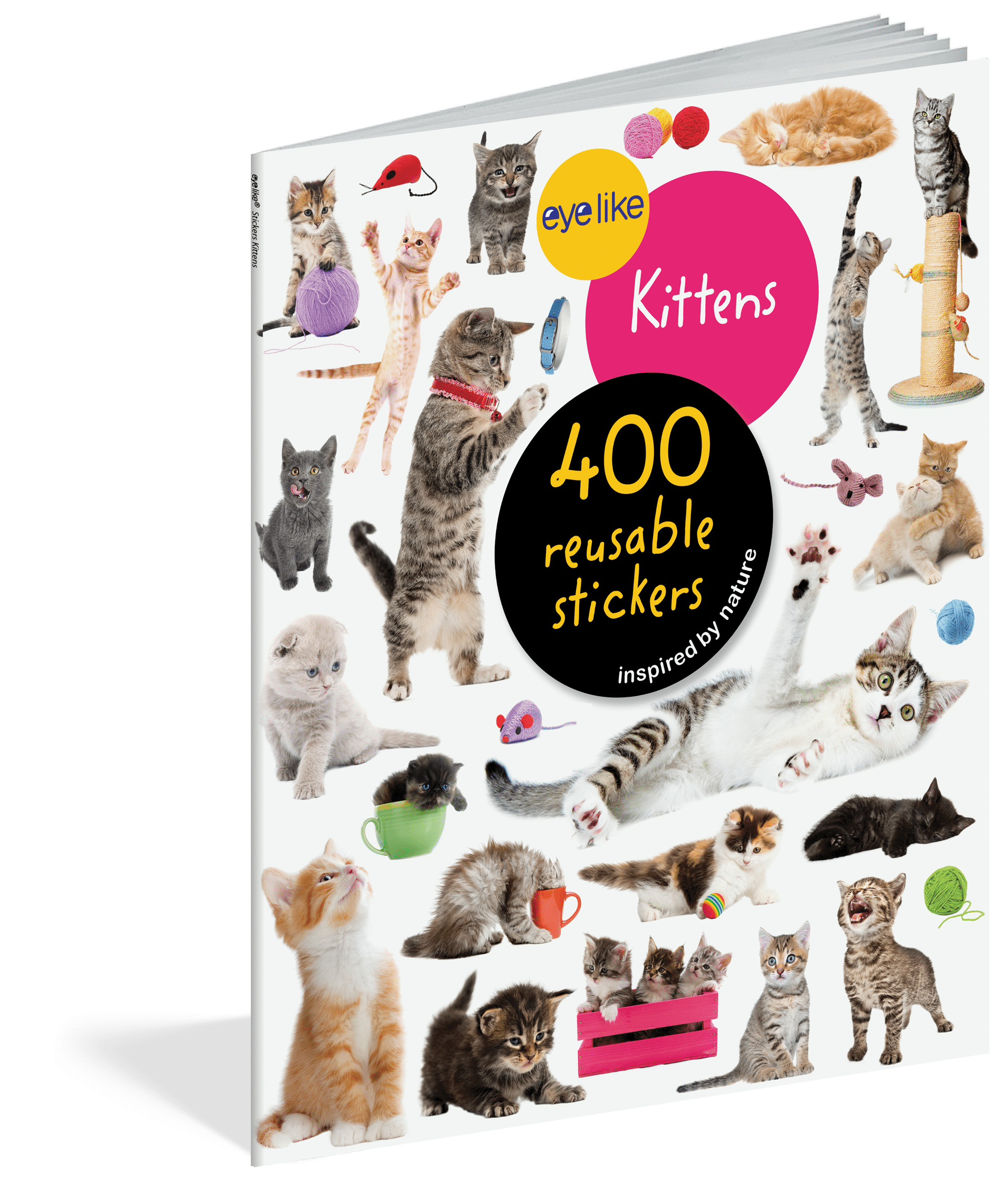 Kittens Eyelike Reusable Stickers Workman Publishing Lil Tulips