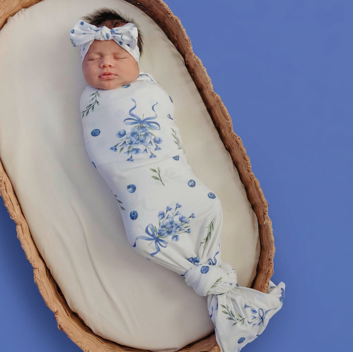 Knit Swaddle Blanket - Catherine Copper Pearl Lil Tulips
