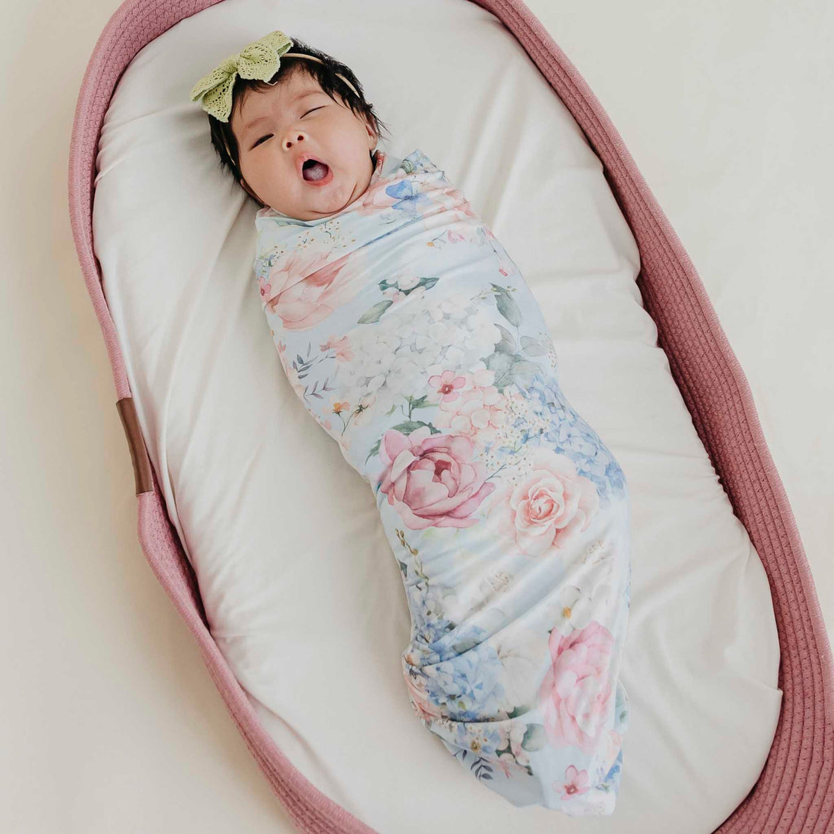 Knit Swaddle Blanket - Genevieve Copper Pearl Lil Tulips