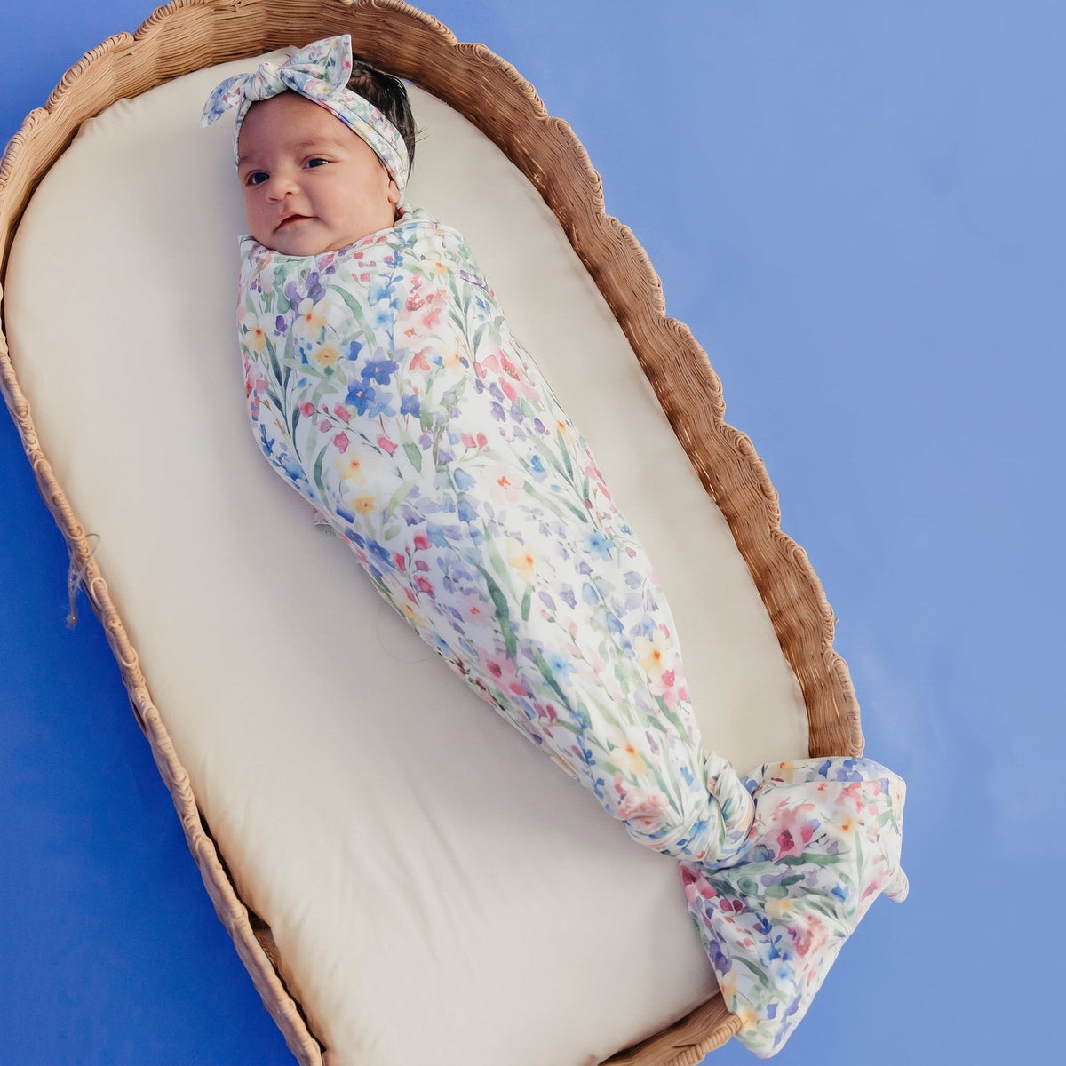 Knit Swaddle Blanket - Josie Copper Pearl Lil Tulips