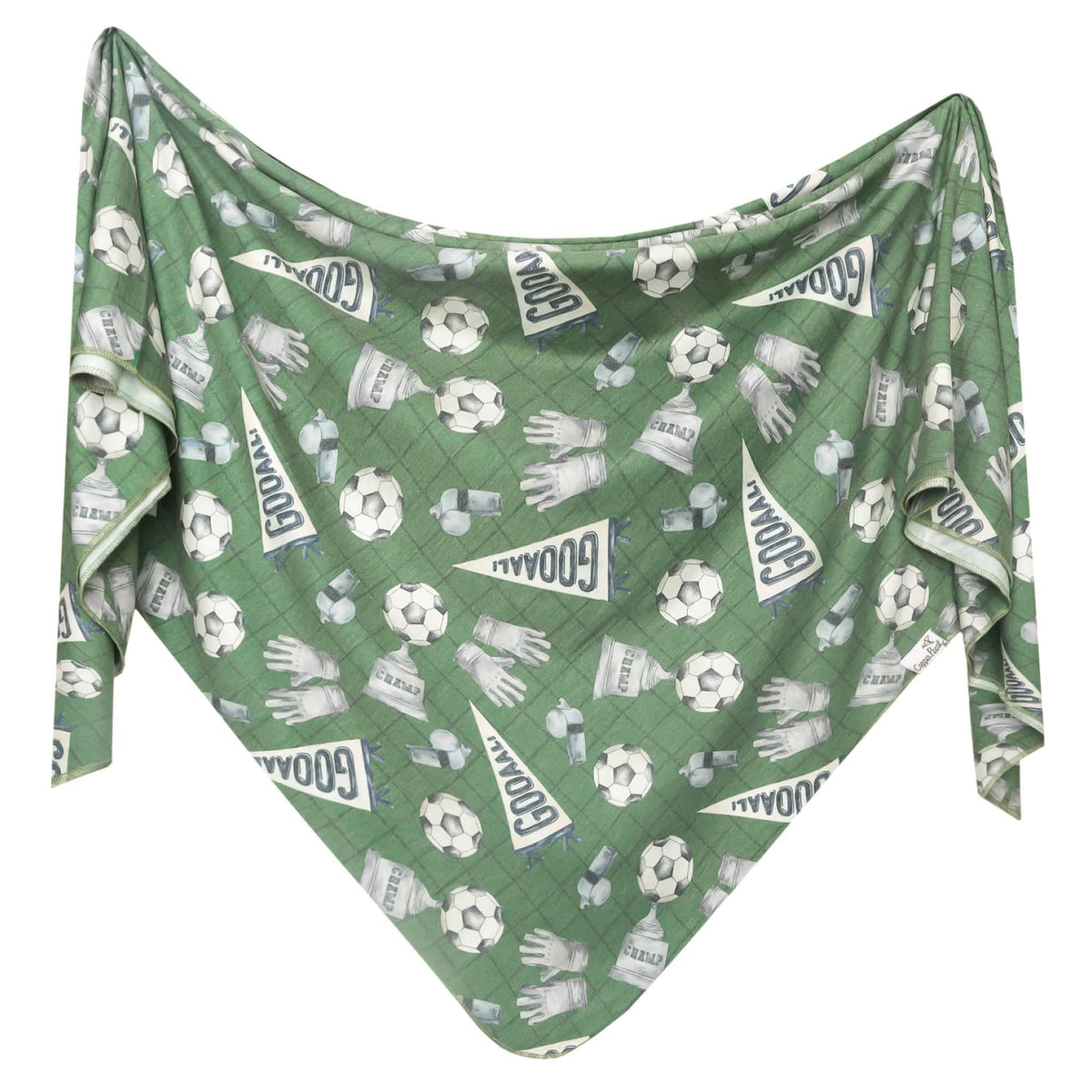 Knit Swaddle Blanket - Kick Off Copper Pearl Lil Tulips