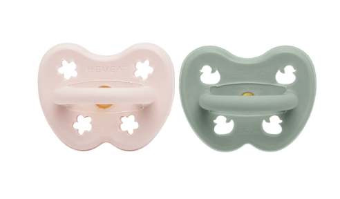 København Orthodontic Pacifier 2 Pack (3-36 Months) Hevea Lil Tulips