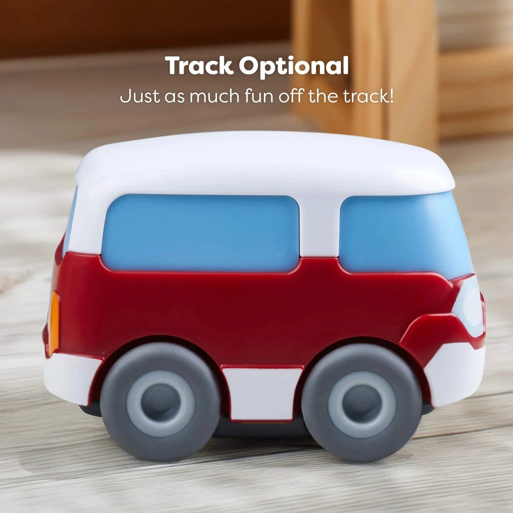 Kullerbu Red White Mini Bus haba Lil Tulips