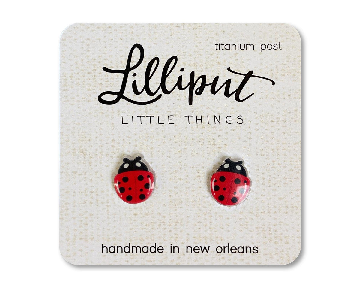 Ladybug Earrings Lilliput Little Things Lil Tulips