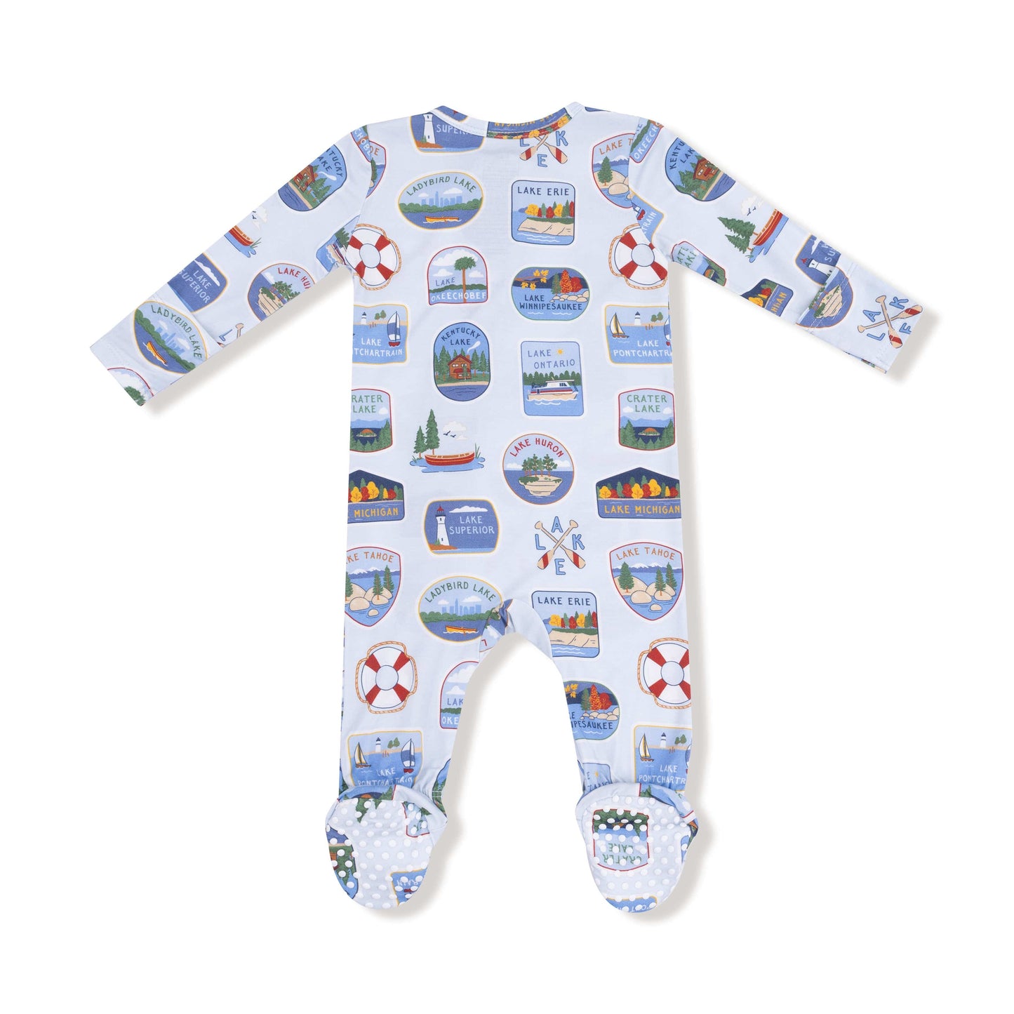 Lake Stickers - 2 Way Zipper Footie Angel Dear Lil Tulips