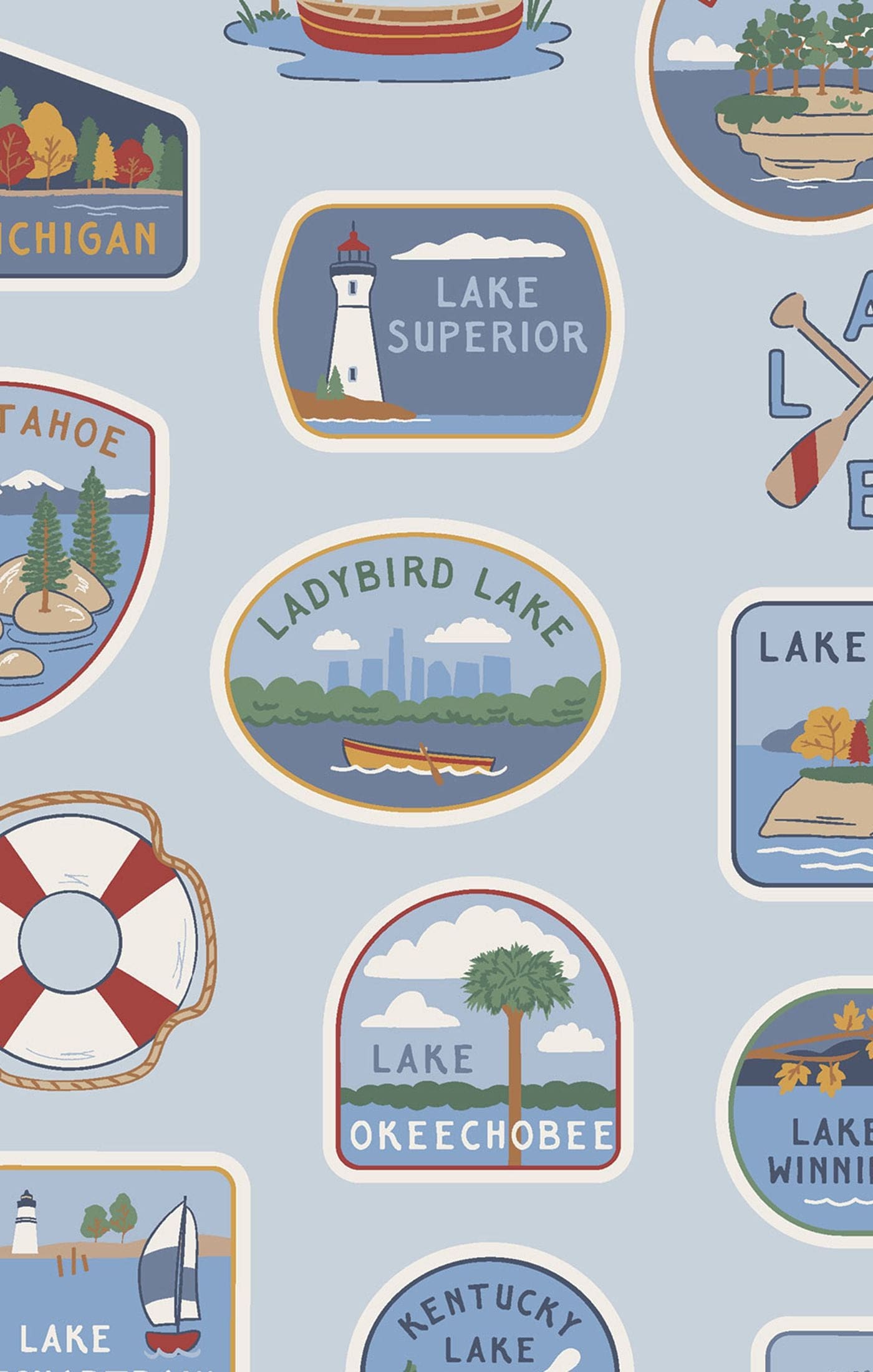 Lake Stickers - 2 Way Zipper Romper Angel Dear Lil Tulips