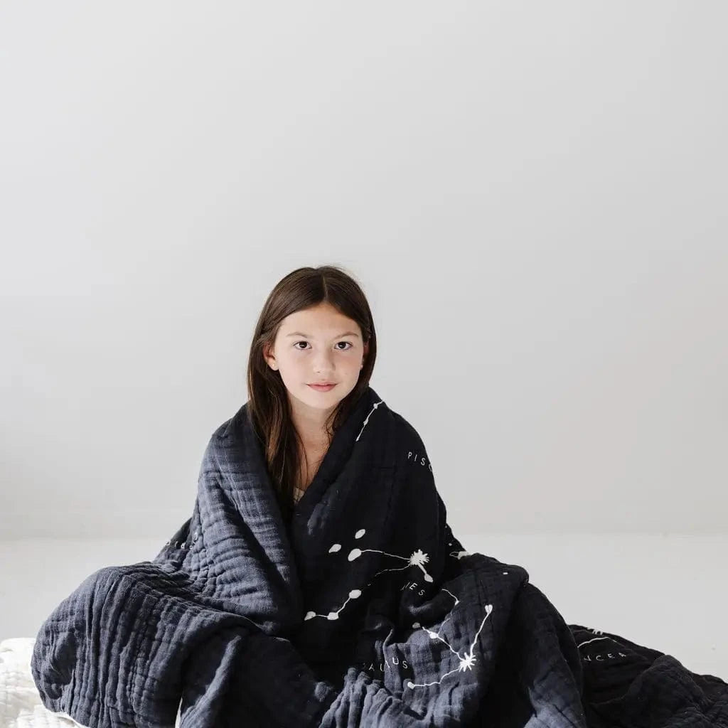 Large Astrology Throw Blanket Clementine Kids Blankets Lil Tulips