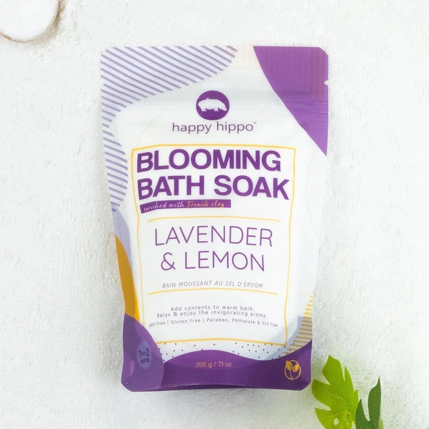 Lavender & Lemon - Blooming Bath Soak 200g Happy Hippo Bath Lil Tulips