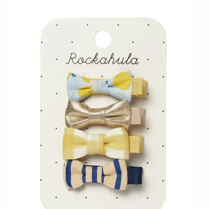 Lemon Drop Mini Bow Clip Set Rockahula Kids Lil Tulips