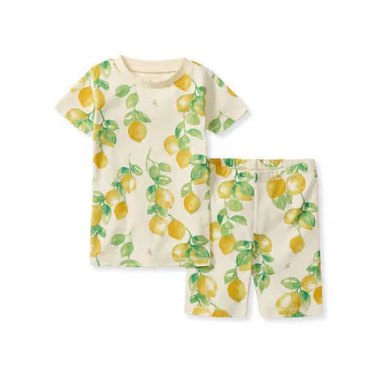 Lemon Tree Organic Cotton Two-Piece Pajamas Burt's Bees Baby Lil Tulips