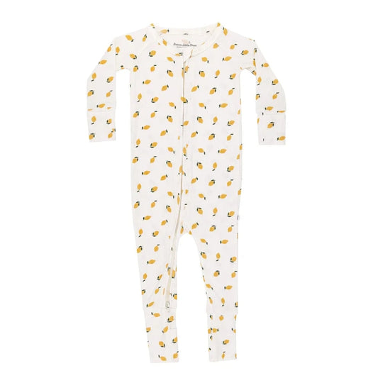 Lemons Small Ribbed Zip Romper Brave Little Ones Lil Tulips